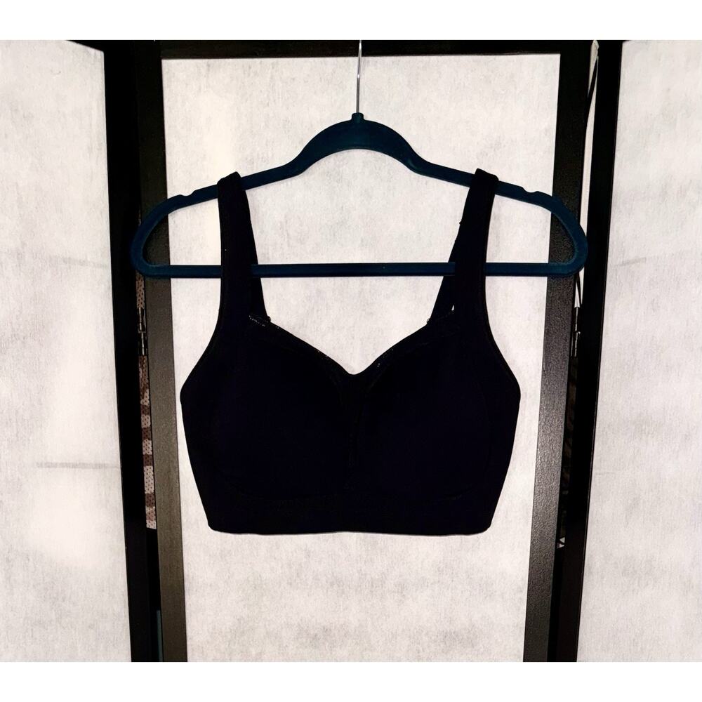 Lululemon Black High Support Sports Bra Adjustable Straps Size 36DD